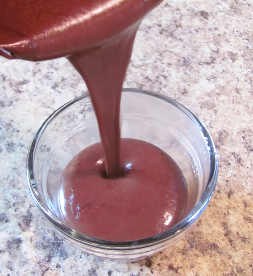 Pouring Simply Chocolate Dessert Recipe