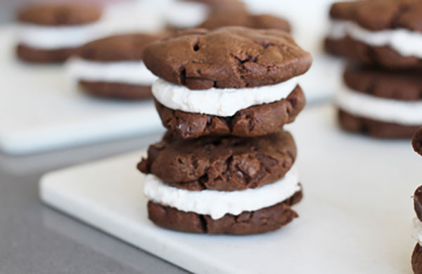 Double Chocolate S’more Sandwich Cookies