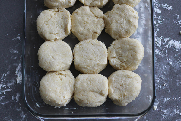 Blue Ribbon Biscuits - Dough in pan