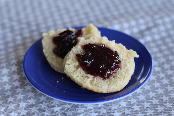 Blue Ribbon Biscuits with Jelly