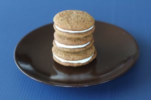 Stacked Bourbon Molasses Sandwich Cookies