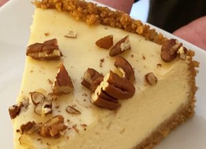 Slice Closeup of MN Honey Cheesecake