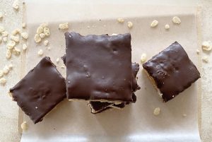 Chocolate Peanut Butter Rice Krispie Treats 
