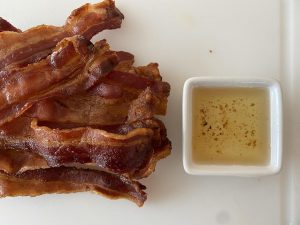 Bacon Cooked, Reserved Bacon Grease