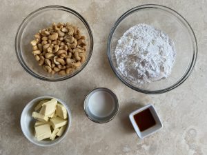 Frosting Ingredients + Cashews