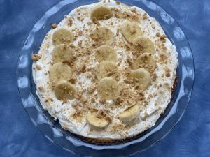 Best Banana Cream Pie Recipe Overhead Shot