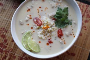 Closeup Bowl-Thai Coconut Soup