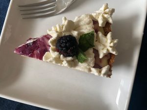 Individual slice, creative cream pie