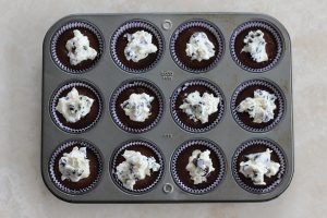 Black Bottom Cupcakes Step 2