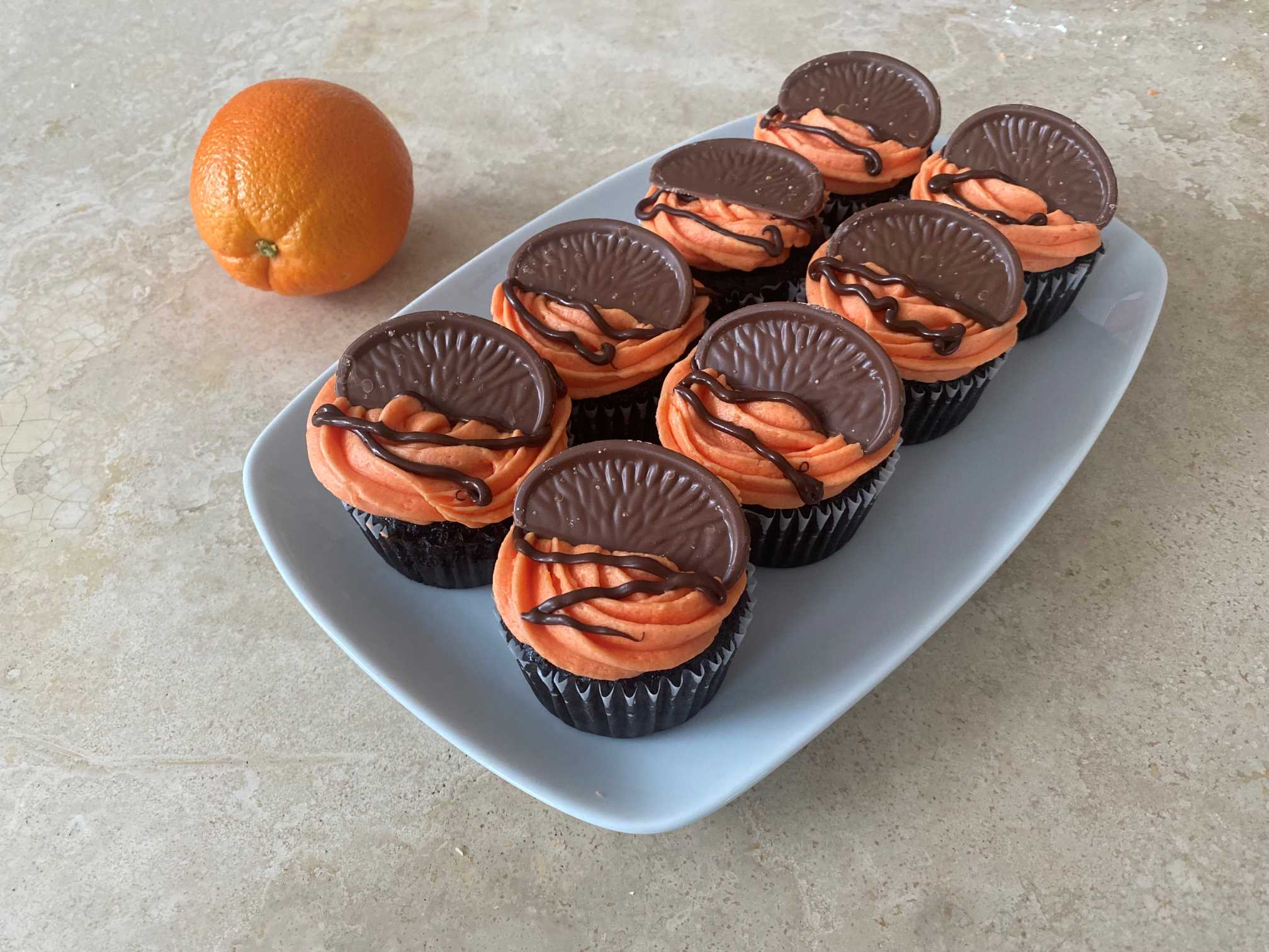 Plated Best Chocolate Orange Cupcakes