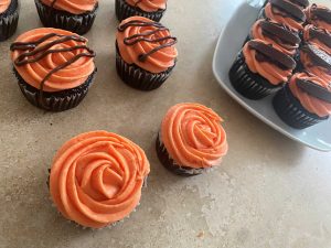 Decorated Best Chocolate Orange Cupcakes
